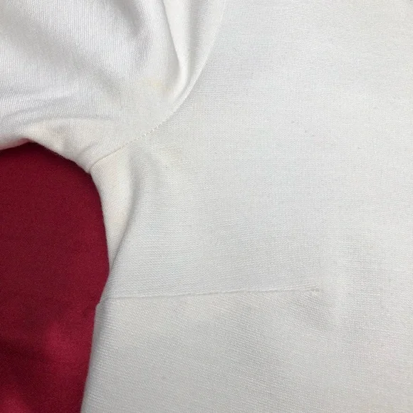 White House Black Market (WHBM) Black & White Ponte 3/4 Sleeve Tunic Top - Picture 11 of 11